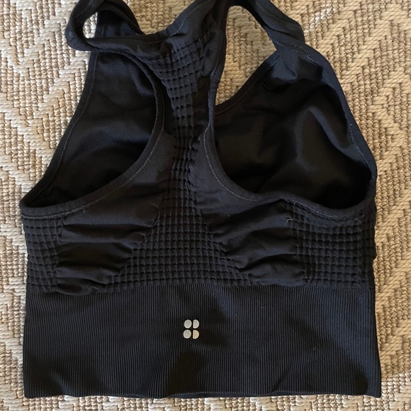 SWEATY BETTY Stamina Seamless Sports Bra size M Black - Picture 2 of 2